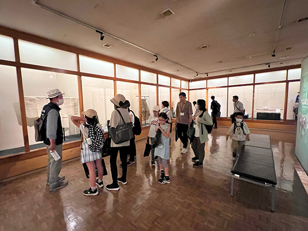 真田宝物館での見学